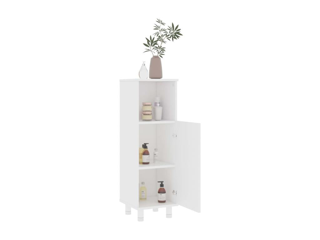 White bathroom cabinet, 30x30x95 cm, engineered wood