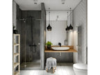 Homzora black shower column with mechanical mixer tap - Homzora