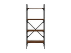 4-tier bookcase, brown oak, 56x31.5x138.5 cm