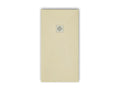 Extra-flat 70x180 cm PURE shower tray in beige slate-effect resin with stainless steel grate