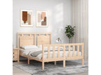 Bed frame with headboard 120x200 solid wood