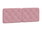 Pink velvet headboard cushion, 140 cm