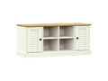 Homzora white shoe bench 106x35x45 solid pine wood