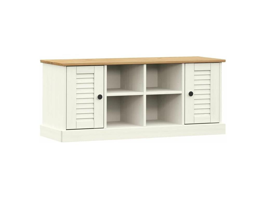 Homzora white shoe bench 106x35x45 solid pine wood