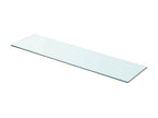 Clear glass shelf panel 80x20