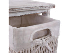 2x chests of drawers / occasional furniture / shelves with 3 baskets, 25x28x58cm, Homzora vintage white