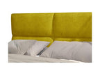 Homzora-140x200 Yellow Upholstered Continental Bed