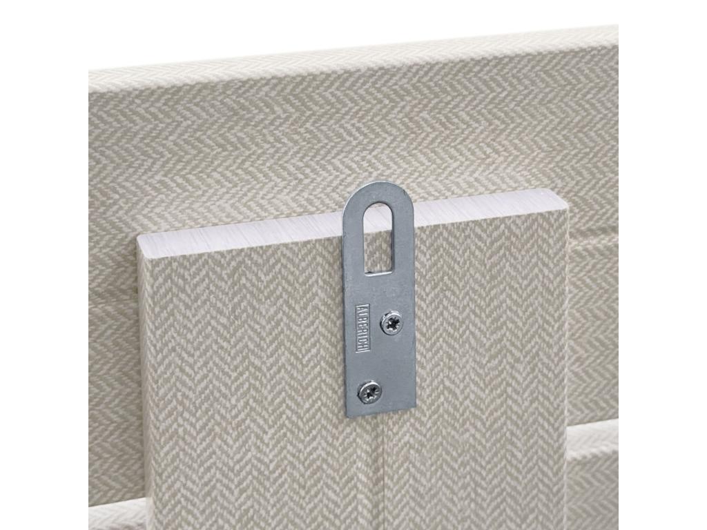 Homzora Recycled Wood Headboard, Dm Style, Horizontal Pallet Design, 135x46cm, Fits 135cm Bed - Beige Spikes