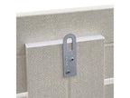 Homzora Recycled Wood Headboard, Dm Style, Horizontal Pallet Design, 135x46cm, Fits 135cm Bed - Beige Spikes