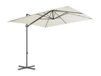 Cantilever parasol with steel pole, 250x250 cm, Sand