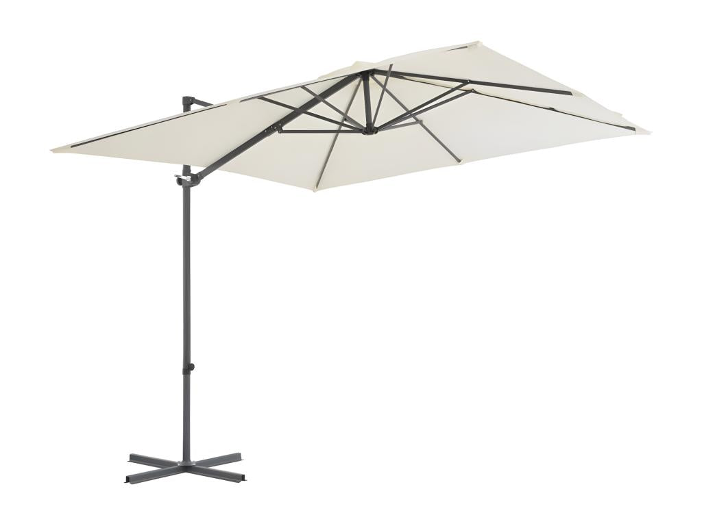 Cantilever parasol with steel pole, 250x250 cm, Sand