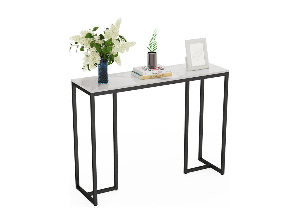 Marble console table for living room, entryway, hallway, 100x30x78.5cm