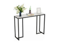 Marble console table for living room, entryway, hallway, 100x30x78.5cm
