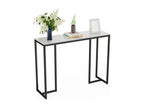 Marble console table for living room, entryway, hallway, 100x30x78.5cm