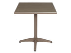 Set of 2 garden chairs and garden table Doucezen-J95 champagne grey