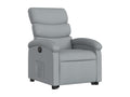 Light grey fabric electric recliner