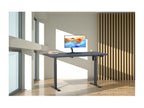 Homzora electrically height-adjustable desk, 140x50 cm, black and anthracite