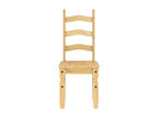 Homzora dining chairs, set of 2, 42x47x107cm, solid pine wood