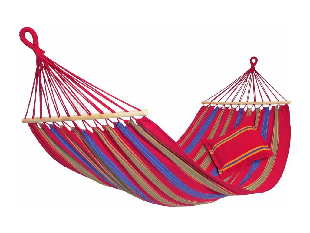 Homzora cotton and polyester hammock with storage bag