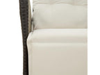 3-Piece Black Garden Dining Set with Cushions