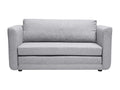 Homzora 2-seater convertible sofa in light grey fabric