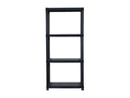 Black bookcase/storage shelf 61x30.5x130 cm 02 0000648