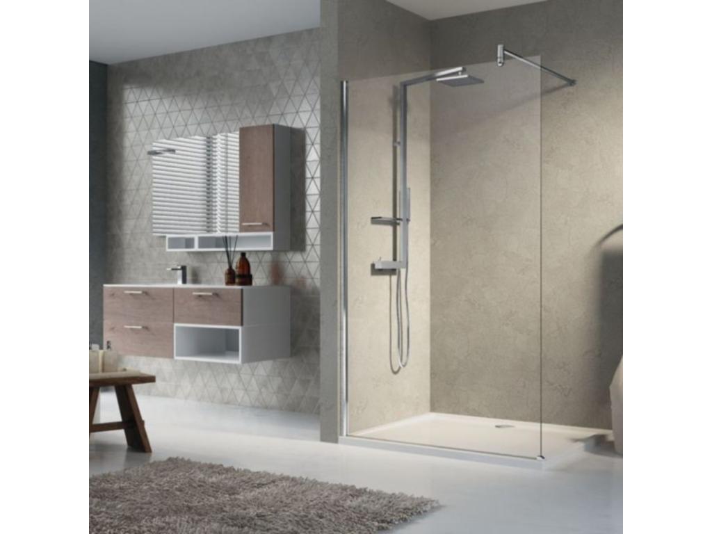 Homzora Lunes H Shower Screen 100x195