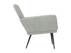 Light Grey Armchair 62x79x79 cm Velvet