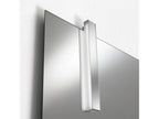 Homzora bathroom vanity unit with 3 drawers in white and grey wood and Homzora LED mirror, 120cm wide