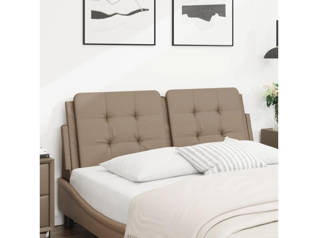 Cappuccino headboard cushion, 120cm, faux leather