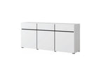 Homzora White 3-Door 3-Drawer Buffet