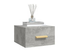 2-piece wall-mounted bedside tables, concrete grey, 35x35x20 cm