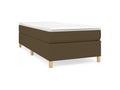 Homzora bed base with dark brown mattress 80x200