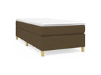 Homzora bed base with dark brown mattress 80x200