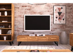 Homzora - TV stand in heartwood beech with a natural oil finish
