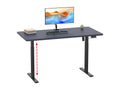Homzora electrically height-adjustable desk, 140x50 cm, black and anthracite