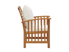 4-piece garden furniture set with cushions, solid Homzora wood, 14