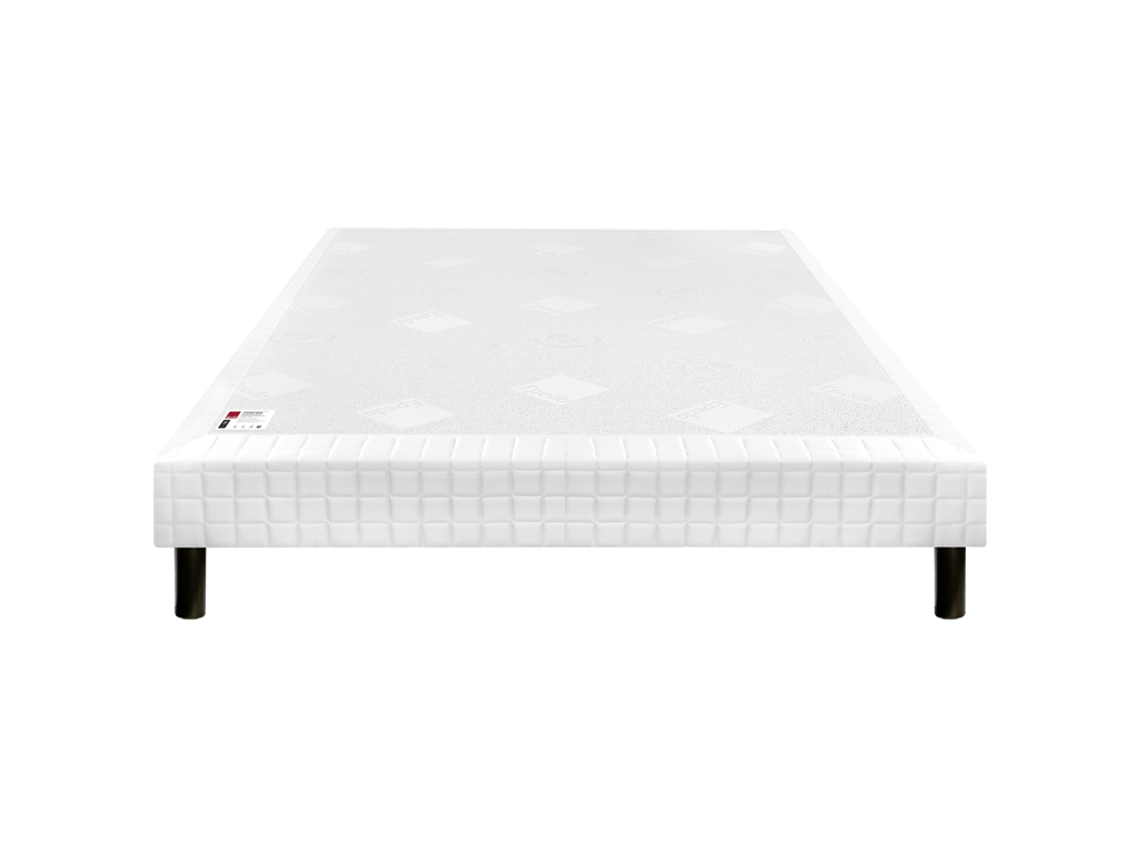 Homzora firm comfort slatted bed base, ecru, 15 cm thick, NATURAL, 140x200