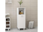 White bathroom cabinet, 30x30x95 cm, engineered wood