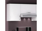 40cm Kitchen Wall Cabinet with 1 Hinged Door, Matte White - Homzora - W 40 x D 28 x H 60 cm