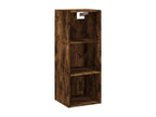 Smoked Oak Highboard 34.5x32.5x180 cm Engineered Wood
