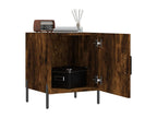 Smoked oak bedside table 40x40x50 cm engineered wood