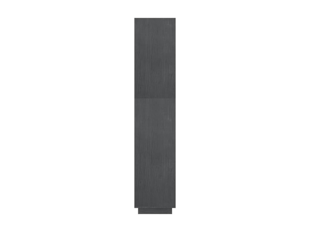 Bookshelf/Room Divider, Grey, 60x35x167 cm, Solid Pine