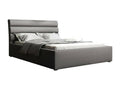 Homzora 110 Double Grey Bed 140x200 Upholstered Slatted Base to Homzora 160x223x100cm