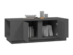 Grey coffee table 110x50x40 cm Solid pine wood