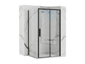Homzora Rapid Shower Enclosure, 140x80cm, Black