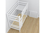 Wooden bunk bed N01 White 80x190