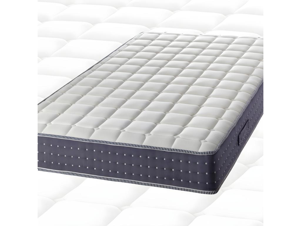 Homzora - Mattress Pack 160x200 with 2x20cm Upholstered Bed Bases, Homzora Anthracite, Anthracite Legs 15cm