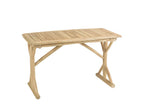 Homzora - 120x60cm desk in natural teak.