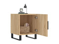 Homzora 2-piece bedside tables, oak finish, 40x40x50 cm, engineered wood
